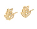 Złote kolczyki z cyrkoniami Próby 585
