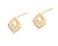 Złote kolczyki z cyrkoniami Próby 585