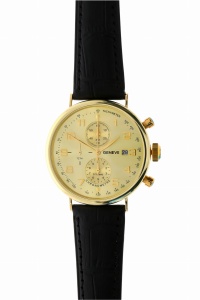 Złoty zegarek geneve męski Próby 585