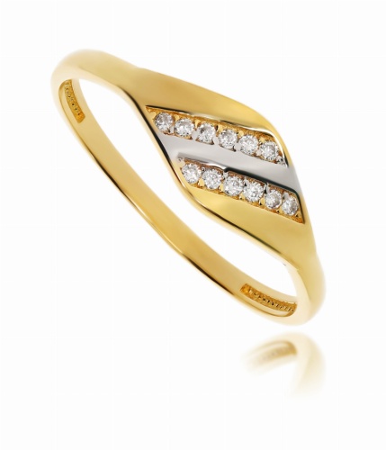 Złoty pierścionek zaręczynowy Próby 585