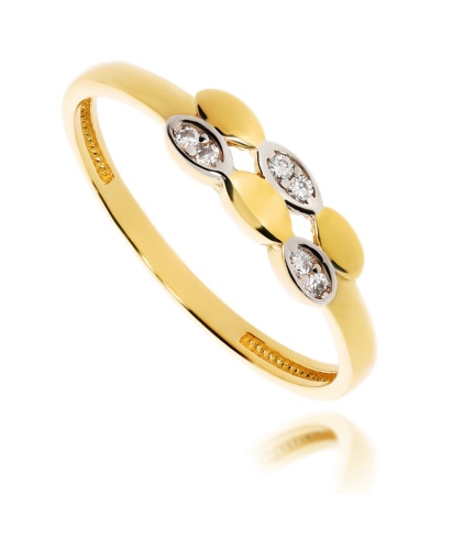 Złoty pierścionek zaręczynowy Próby 585