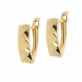 Złote kolczyki bez kamieni Próby 585