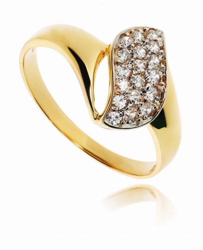 Złoty pierścionek zaręczynowy Próby 585