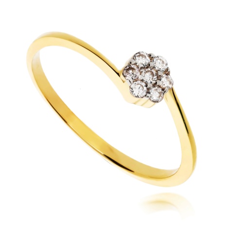 Złoty pierścionek zaręczynowy Próby 585