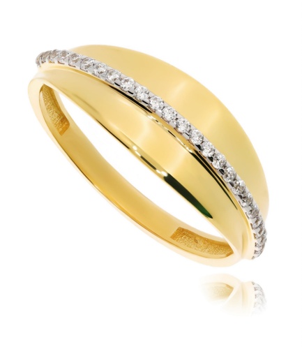 Złoty pierścionek zaręczynowy Próby 585