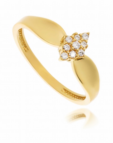 Złoty pierścionek zaręczynowy Próby 585