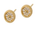 Złote kolczyki z kamieniami Próby 585