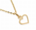 Złota zawieszka serce Próby 585