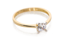 Złoty pierścionek zaręczynowy Próby 585