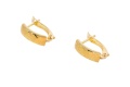 Złote kolczyki bez kamieni Próby 585
