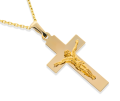 Złoty krzyżyk z wizerunkiem Jezusa Próby 585