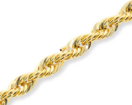 Złoty łańcuszek pusty kordel Próby 585