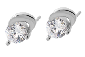 Srebrne kolczyki na sztyft z cyrkonią Próby 925