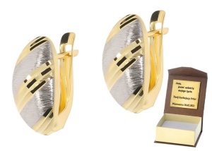 Złote kolczyki Próby 585 