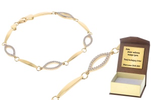 Złota bransoletka Próby 585