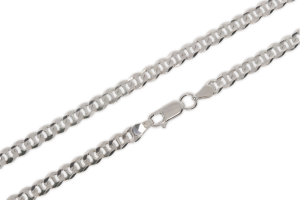 Srebrny łańcuszek rodowany pełny gucci Próby 925