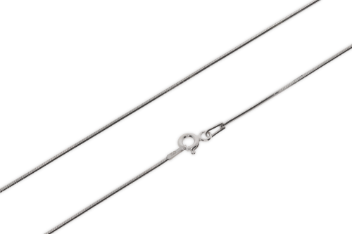 Srebrny łańcuszek rodowany linka Próby 925