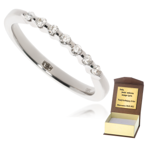 Złoty pierścionek zaręczynowy z diamentami 585