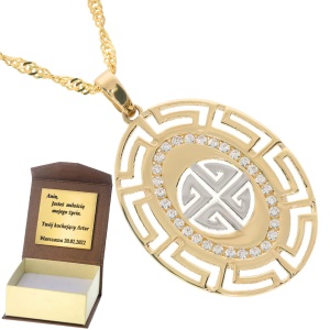 Złota zawieszka Próby 585 