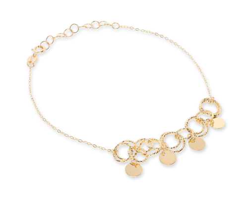 Złota bransoletka celebrytka Próby 585