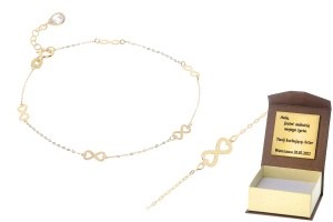 Złota bransoletka celebrytka Próby 585