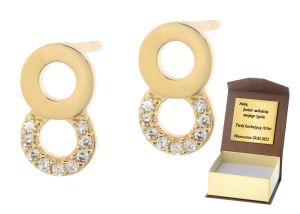 Złote kolczyki Próby 585