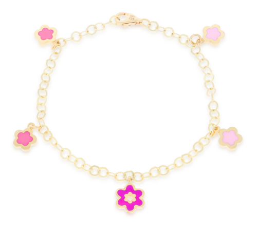 Złota bransoletka dziecięca Próby 585