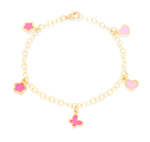 Złota bransoletka dziecięca Próby 585 