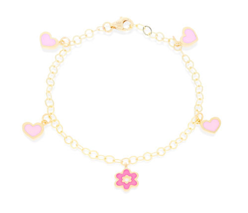 Złota bransoletka dziecięca Próby 585