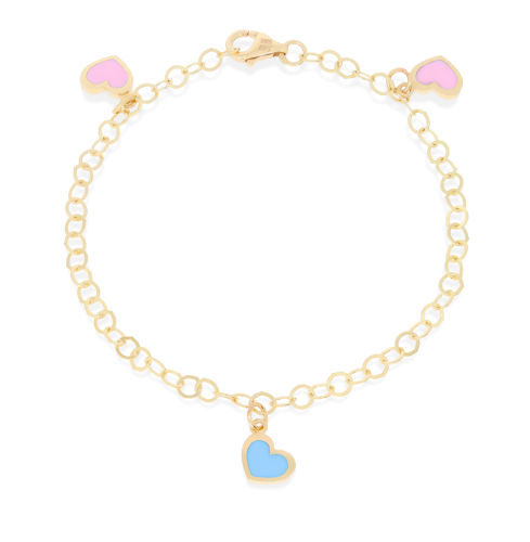 Złota bransoletka dziecięca Próby 585