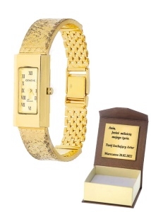 Złoty zegarek geneve Próby 585 