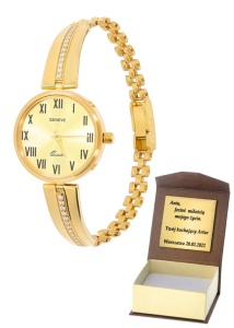 Złoty zegarek geneve Próby 585