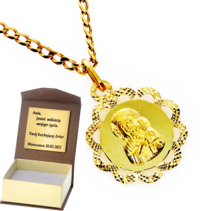 Złoty medalik Próby 585 