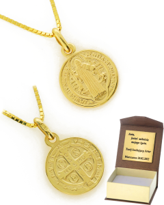 Złoty medalik Próby 585 