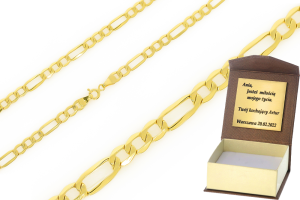 Złoty łańcuszek pusty Figaro Próby 585