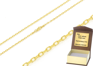 Złoty łańcuszek pełny ankier Próby 585 