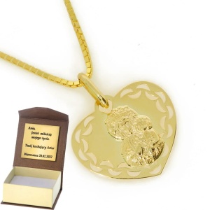 Złoty medalik Próby 585 