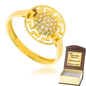 Złoty pierścionek  Próby 585 