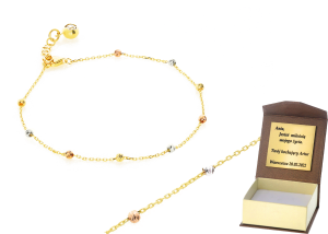 Złota bransoletka Próby 585