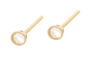 Złote kolczyki z cyrkoniami Próby 585 gr. 0.7