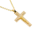 Złoty krzyżyk z wizerunkiem Jezusa Próby 585