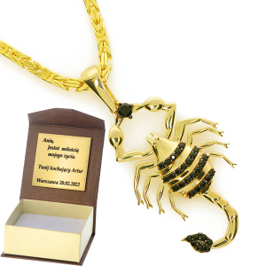 Złota zawieszka skorpiony próby 585