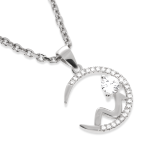 Srebrna zawieszka z cyrkoniami Próba 925 