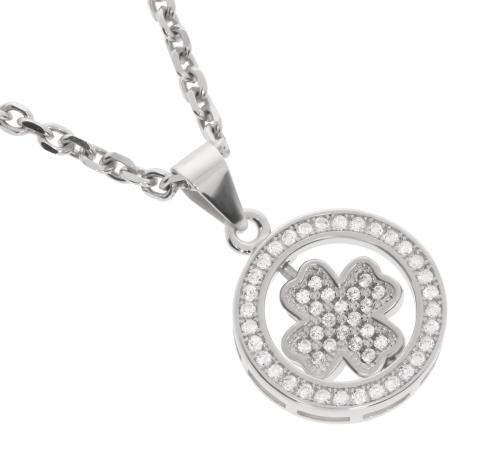 Srebrna zawieszka z cyrkoniami Próba 925