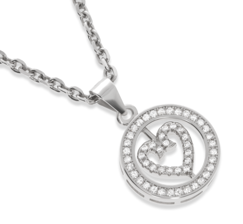 Srebrna zawieszka z cyrkoniami Próba 925