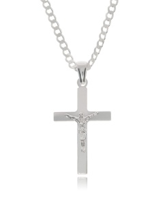 Srebrny łańcuszek z krzyżykiem próby 925
