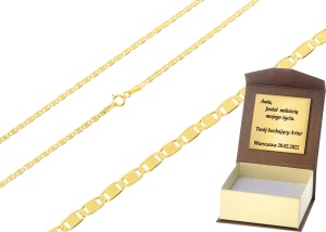 Złoty łańcuszek pełny valentino  Próby 585 