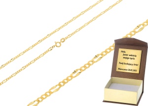 Złoty łańcuszek pełny figaro Próby 585 
