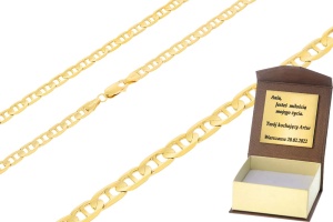 Złoty łańcuszek pełny Gucci Próby 585 