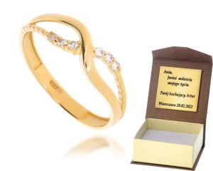Złoty pierścionek  Próby 585 